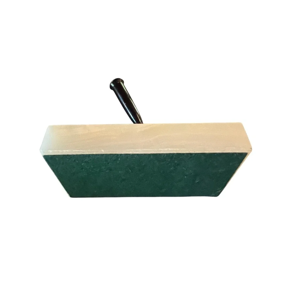 Alabaster Desk Pen Stand Base w/ Swivel Socket Mid Century Office Decor Vintage
